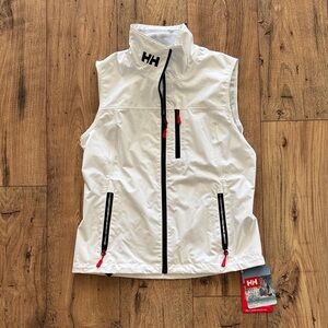 Helly Hansen Crew White Vest 2.0 with Red and Black Details